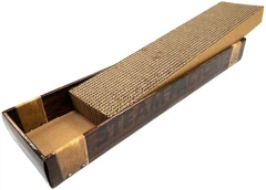 Когтеточка з котячою м'ятою з гофрокартону Croci Homedecor Essence Wenge 48*12,5*5 см