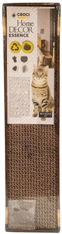 Когтеточка з котячою м'ятою з гофрокартону Croci Homedecor Essence Wenge 48*12,5*5 см