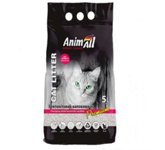 Білий бентонітовий наповнювач без запаху для котячих туалетів AnimAll Cat litter Premium 5 л (4820224500614)