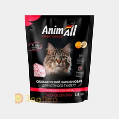 Силікагелевий наповнювач AnimAll "Рожевий сапфір" для котів, 3.8 л (1.6 кг)