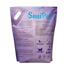 Наповнювач для котячого туалету Sani Pet 7,6 л з ароматом лаванди - силікагелевий