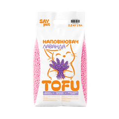 Наповнювач тофу для котячого туалету SAY PET Tofu «Лаванда», 2,5 кг (6 л)
