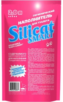 Наповнювачі туалетів для кішок 2.0L x 4 шт. Silicat Smart