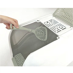 Туалет-бокс для котів з фільтром MPS NETTA MAXI CLOSE LIGHT GREEN 66*49*50 см
