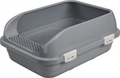Туалет для кішок під наповнювач з лопаткою CNR-127 58 x 42 x 24 см Animall, Сірий