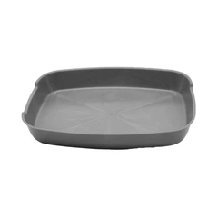 Туалет для котів Дніпро Дрібний 36.5х27.5х5 см — без сітки (колір в асортименті)