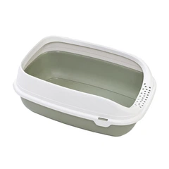 Туалет для котів з рамкою MPS BETA PLUS MAXI GREEN 49*39*17 см (темно зелений)