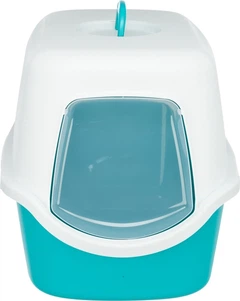 Туалет для кішок Trixie Vico закритий 40х40х56 см Бірюзовий/Білий