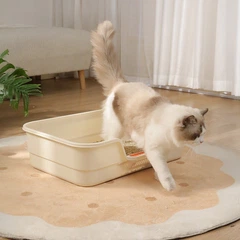 Туалет для кішок із лопаткою Taotaopets TT-222225 White лоток для котів 42*30*12 см