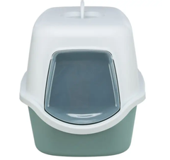 Закритий туалет для котів Trixie Vico Зелений/Білий 40x40x56 TX-402710