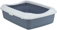 Туалет для кота з рамкою Trixie Classic, фіолетовий з білим (TX-40187)