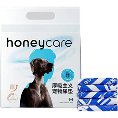 Подушечки для сечовипускання домашніх тварин HONEYCARE Haomingjia Haomingtiansheng, повністю абсорбуючі, потовщені, дезодоруючі серветки для собак, розмір S, 33*45 см, 80 штук