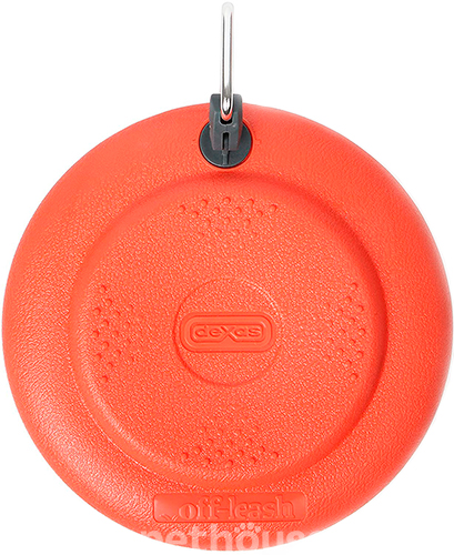 Dexas Off-Leash Frisbee Flyer Літаюча тарілка з карабіном для собак