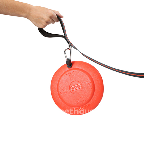Dexas Off-Leash Frisbee Flyer Літаюча тарілка з карабіном для собак