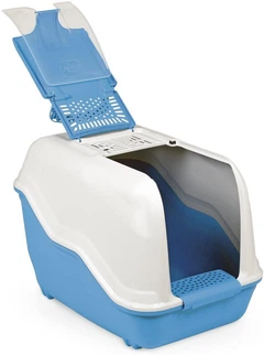Mps Туалет-бокс для котів NETTA MAXI BLUE 62091, з фільтром, великий, 66х49х50 см
