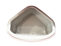 Туалет для котів Moderna Cozi з бортиком кутовий сірий 55х45х14 см C146330