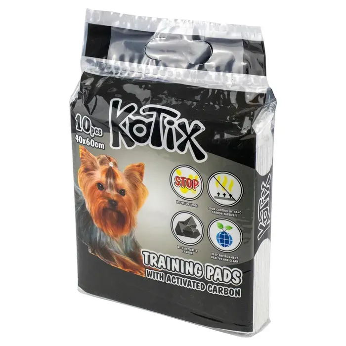 Пелюшки для собак Kotix 40х60 см 10 шт - активоване вугілля
