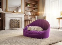 Matys Лежак для собак і котів Фараон Фіолетовий, 320х430х310