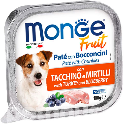 Monge Fruit Dog Adult with Turkey and Blueberry