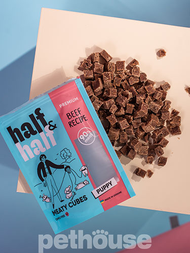 Half&Half Puppy М'ясні кубики з яловичиною для цуценят