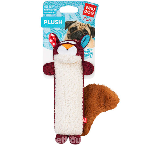 WauDog Fun Plush Іграшка "Білка" для собак, 18 см