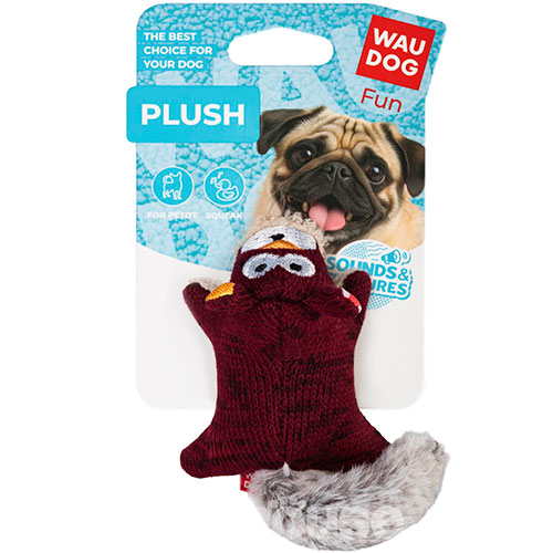 WauDog Fun Plush Іграшка "Білка" для собак, 9 см