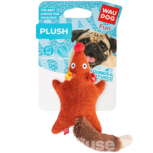 WauDog Fun Plush Іграшка "Лисиця" для собак, 14 см
