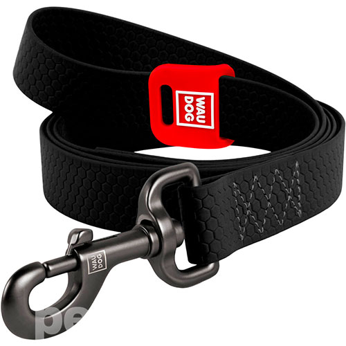 WauDog Waterproof Водостійкий повідець для собак, чорний