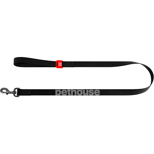 WauDog Waterproof Водостійкий повідець для собак, чорний