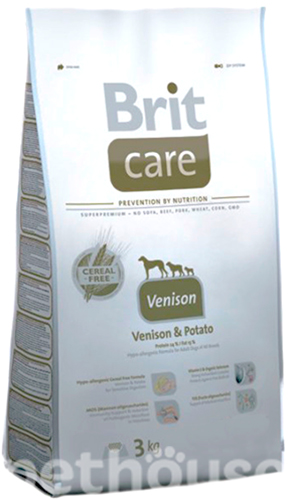 Brit Care Dog Grain-free Sensitive - Сухий беззерновий корм з олениною для собак з чутливим травленням