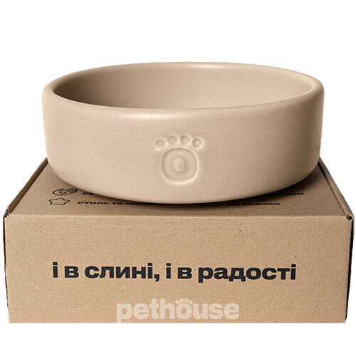 Pethouse Керамічна миска для собак, бежева